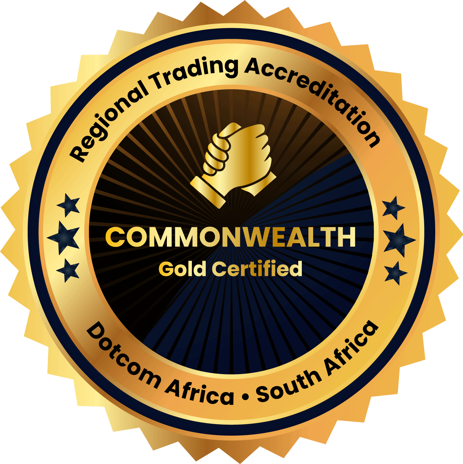 Commonwealth gold accreditation badge