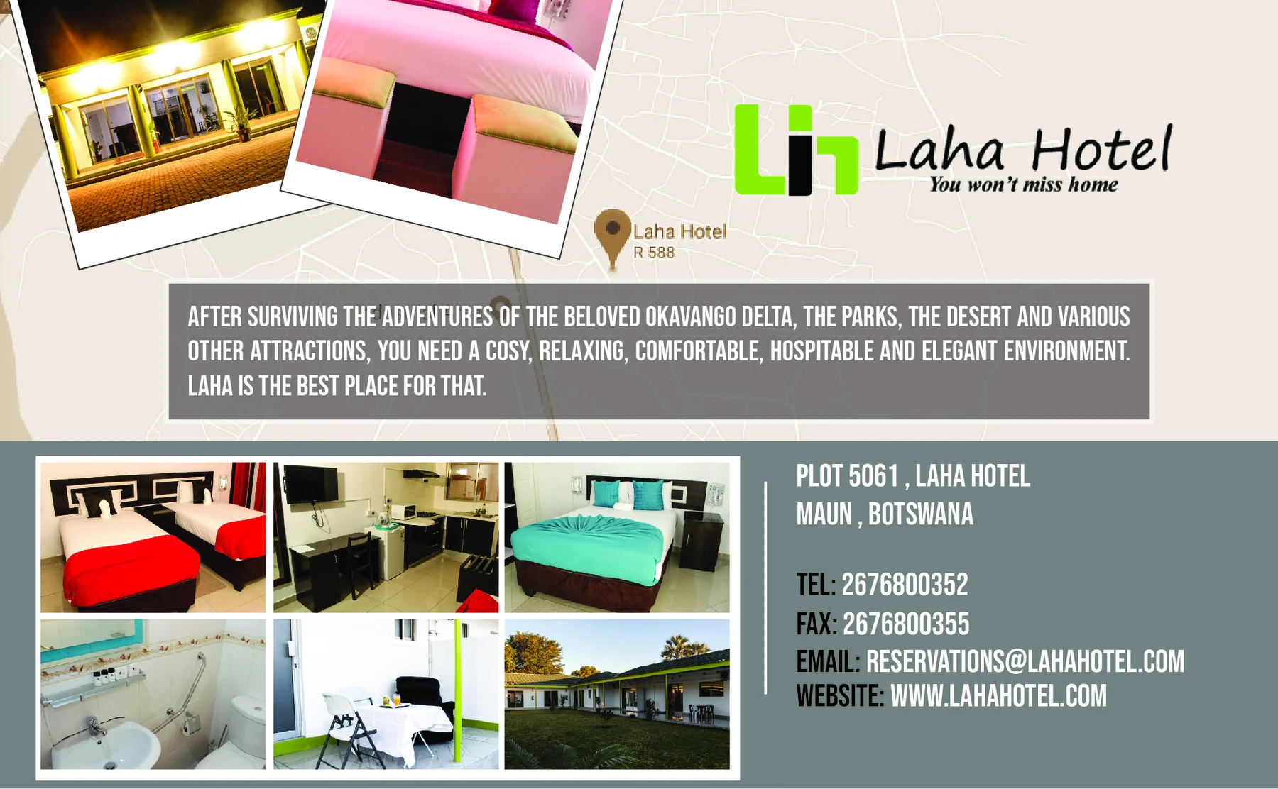 Laha Hotel — view organisation